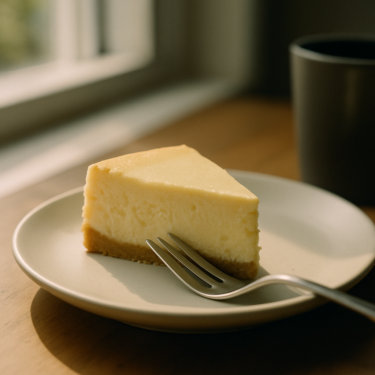 チーズケーキの断面